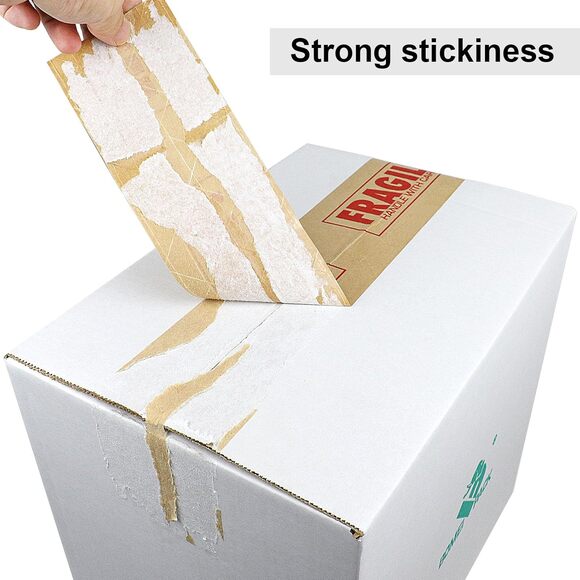 Fragile Printed Reinforced Kraft Tape 3″ x 450 ft – Water‑Activated Gummed Tape - Picture 7 of 7